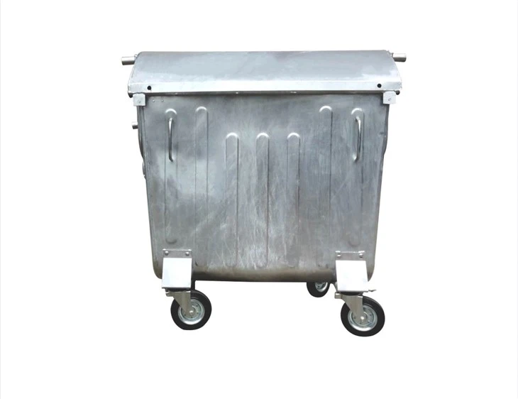 Large Galvanized Trash Can With Lid