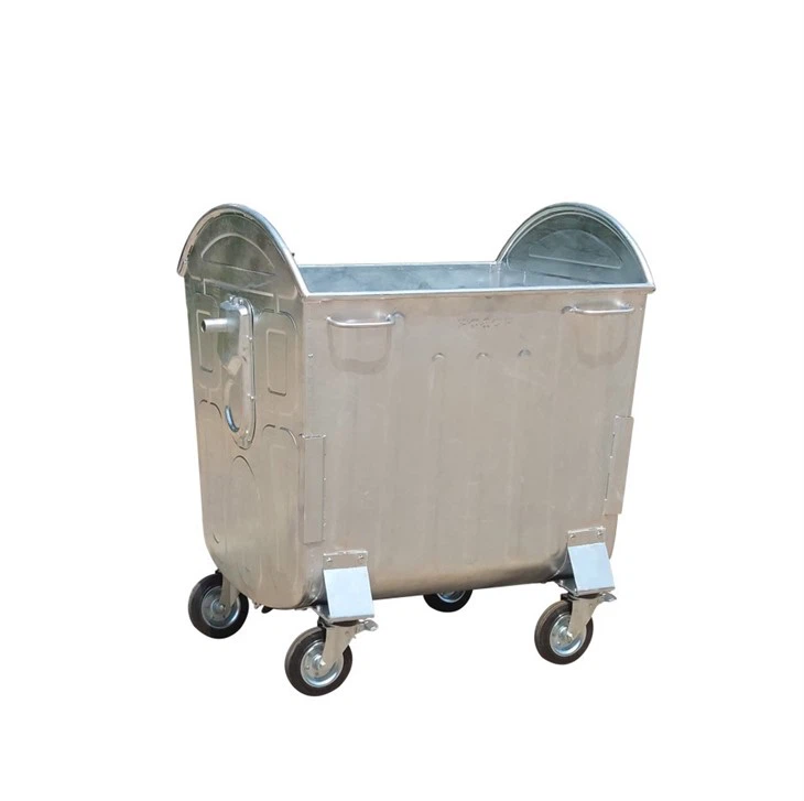 Large Galvanized Trash Can With Lid